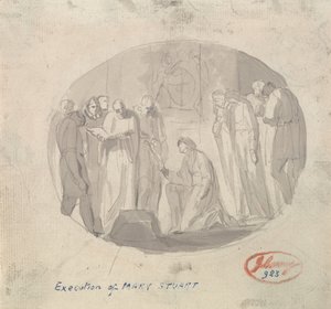 メアリー・スチュアートの処刑 作： George Romney